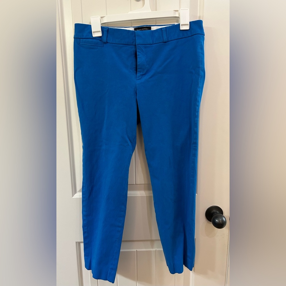 Banana Republic Blue Sloan Ankle Pants
